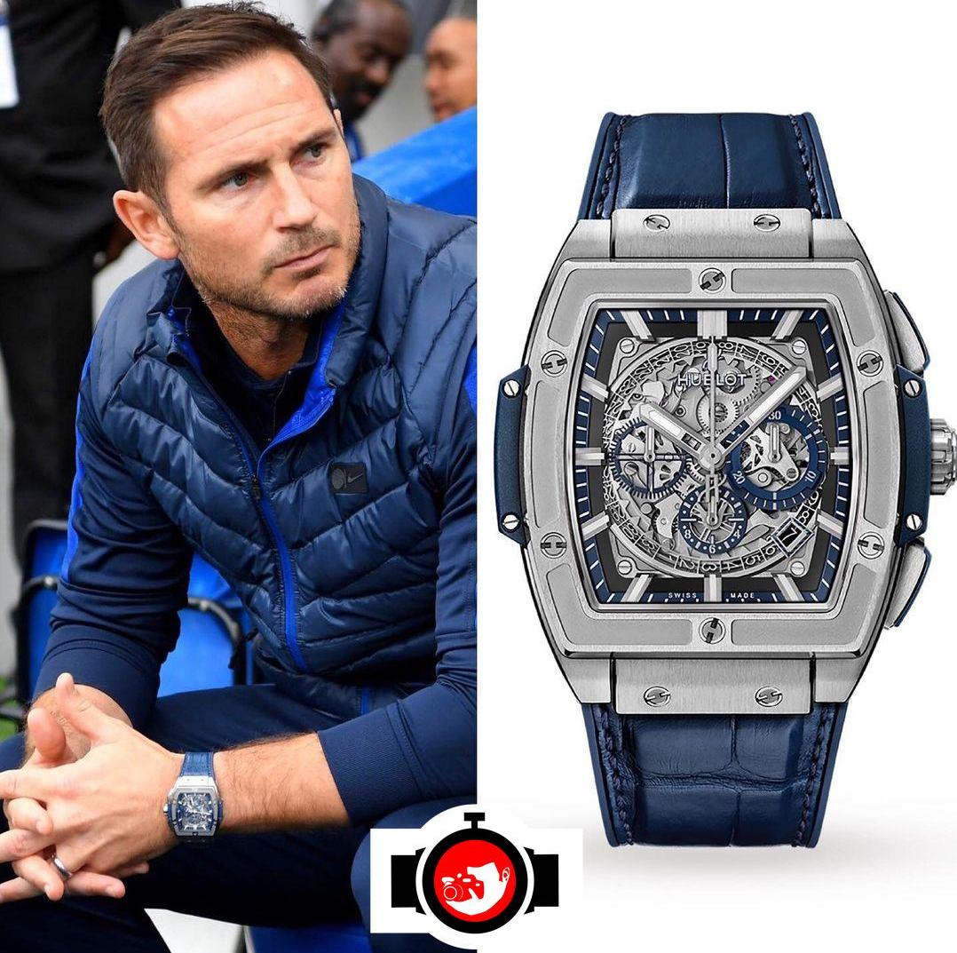 football manager Frank Lampard spotted wearing a Hublot 