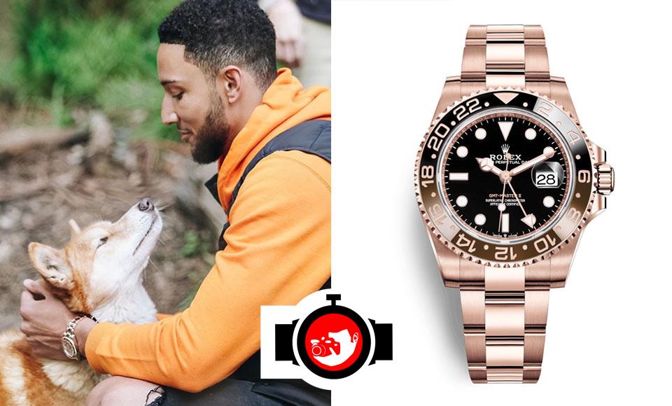 basketball player Ben Simmons spotted wearing a Rolex 126715CHNR