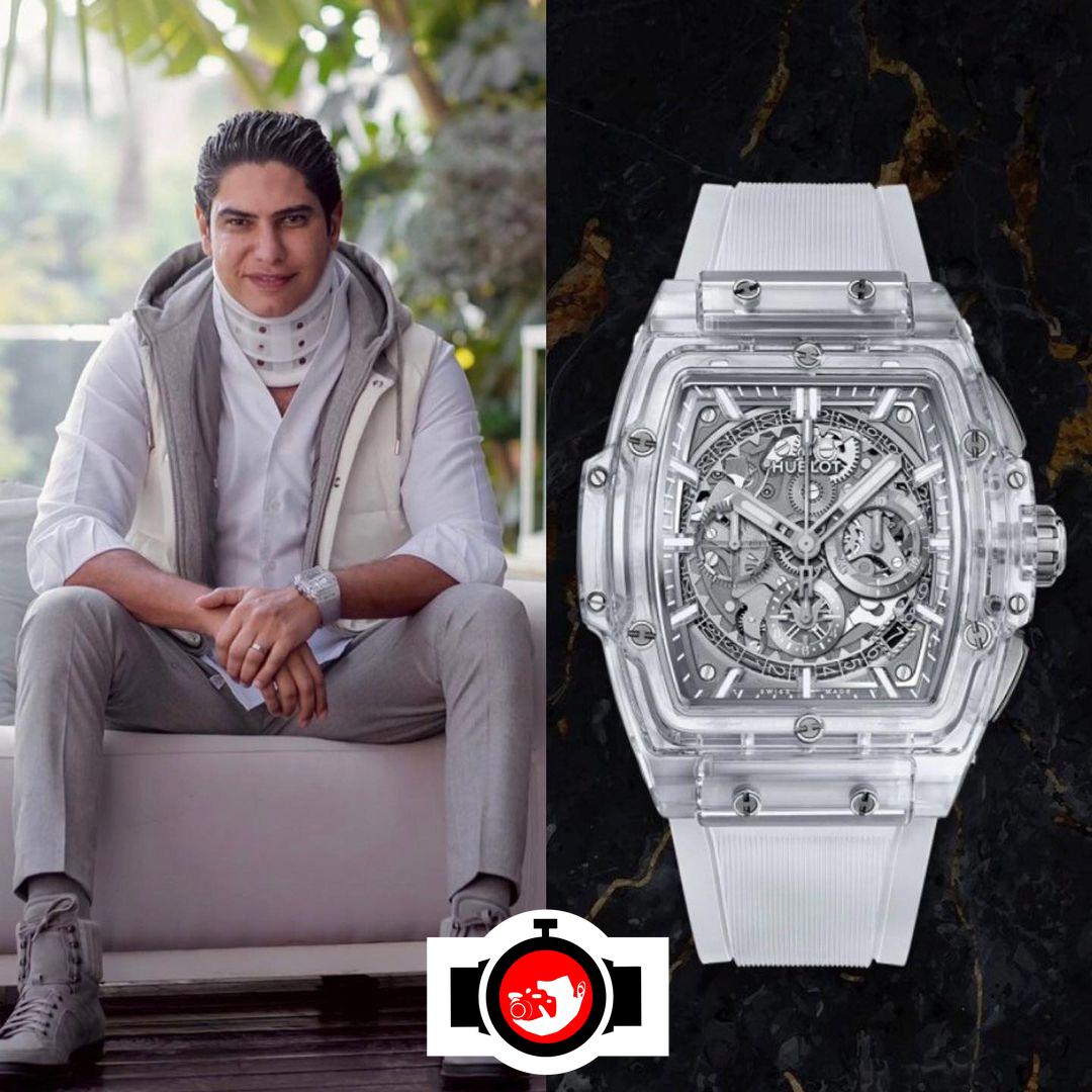 business man Ahmed Abouhashima spotted wearing a Hublot 