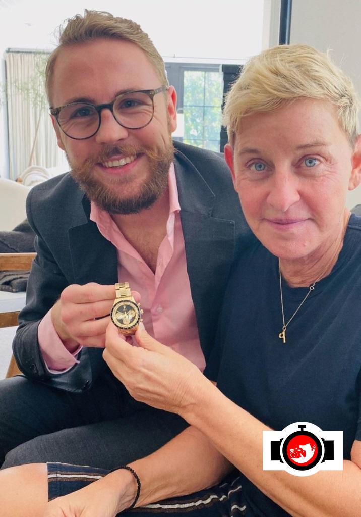 television presenter Ellen spotted wearing a Rolex 6241