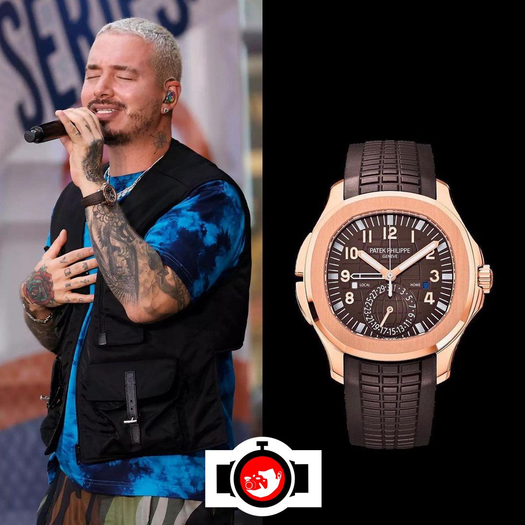singer J Balvin spotted wearing a Patek Philippe 5164R