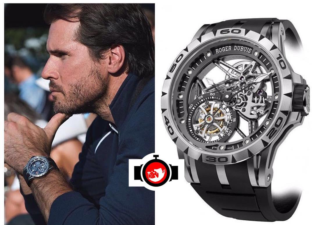 tennis player Tommy Haas spotted wearing a Roger Dubuis RDDBEX0479