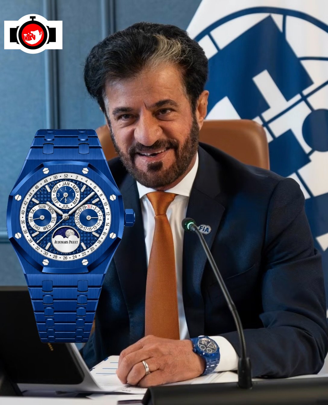 politician Mohammed Ben Sulayem spotted wearing a Audemars Piguet 26574ST.OO.1220ST.01