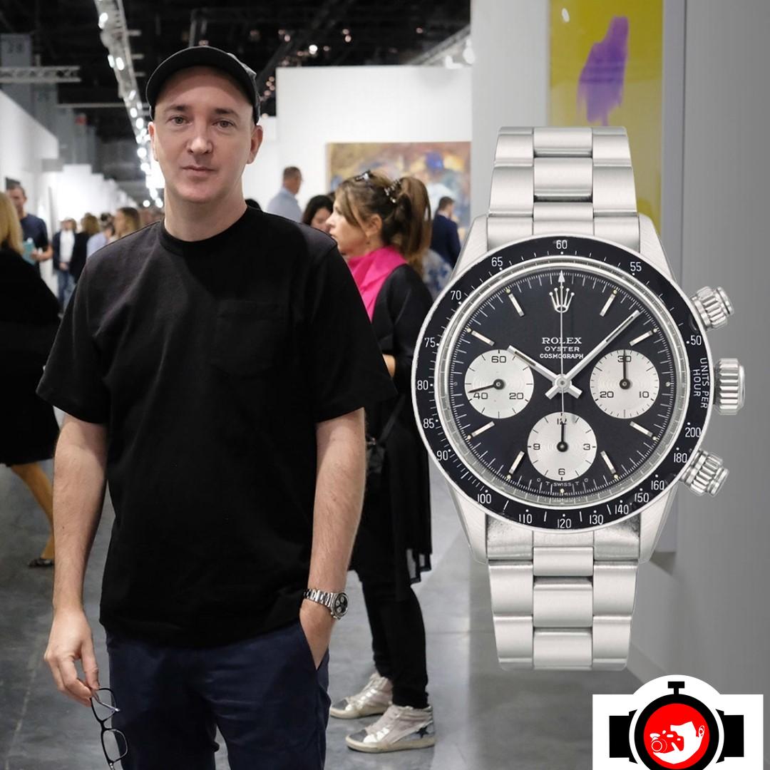 artist Brian Donnelly spotted wearing a Rolex 6263