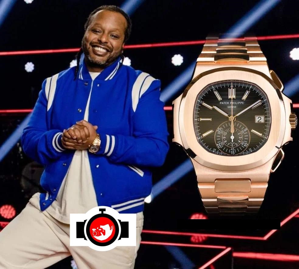 musician Yosef Wolde-Mariam spotted wearing a Patek Philippe 5980R