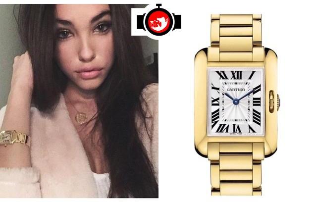 singer Madison Beer spotted wearing a Cartier W5310014