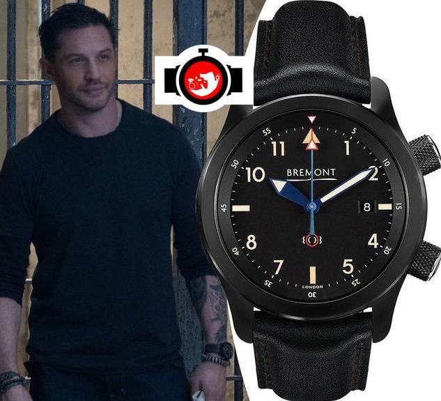 actor Tom Hardy spotted wearing a Bremont U-2/51-JET