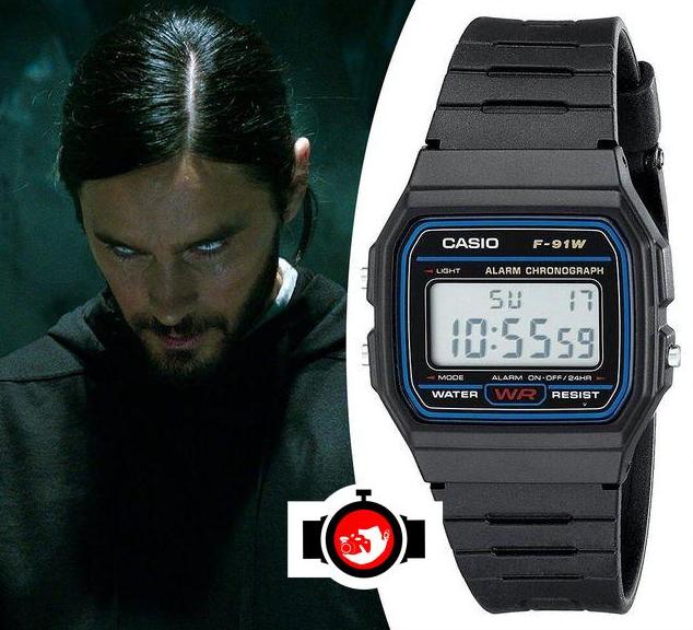 actor Jared Leto spotted wearing a Casio F-91W
