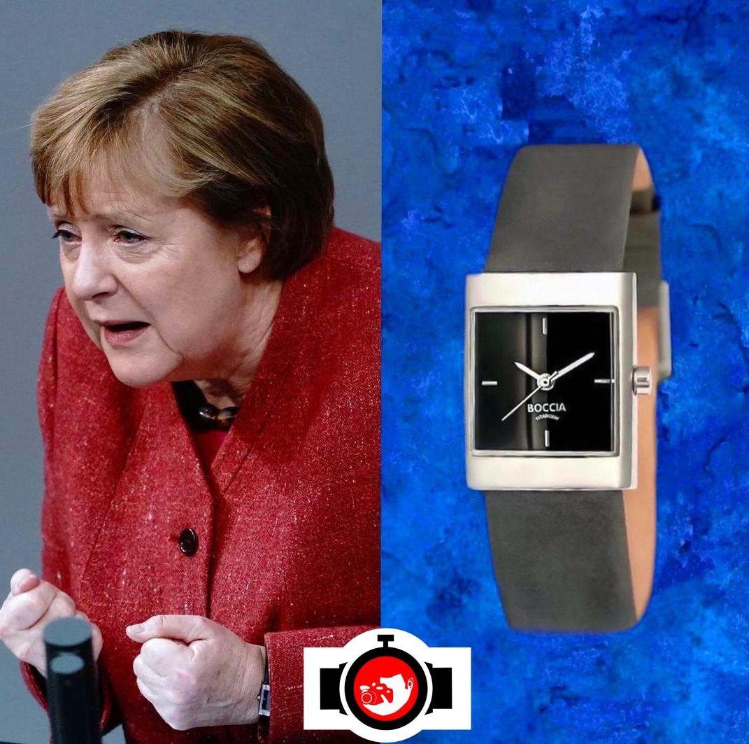 politician Angela Merkel spotted wearing a Boccia 405-02