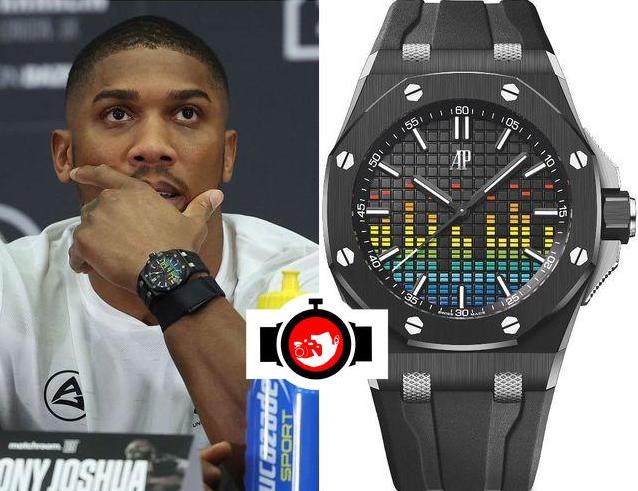 boxer Anthony Joshua spotted wearing a Audemars Piguet 15600CE