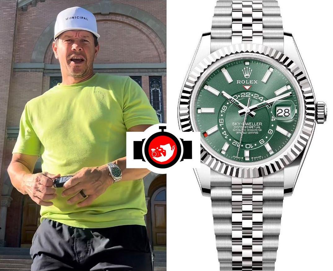 actor Mark Wahlberg spotted wearing a Rolex 336934