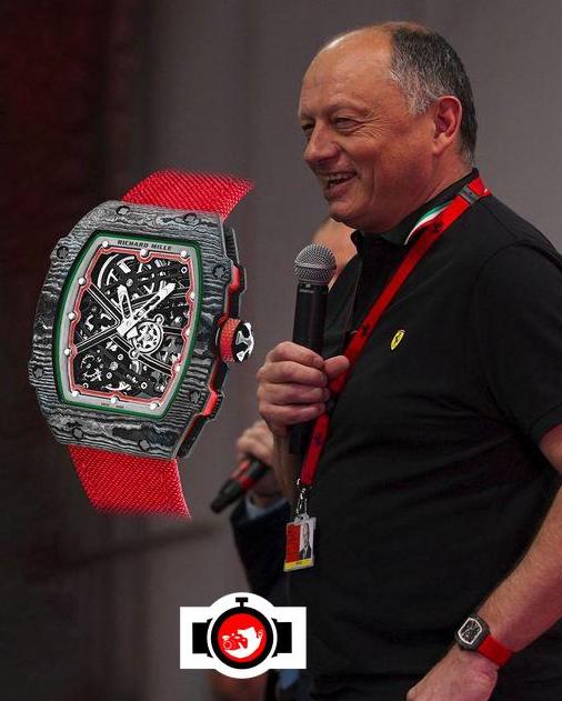 pilot Fred Vasseur spotted wearing a Richard Mille RM 67-02