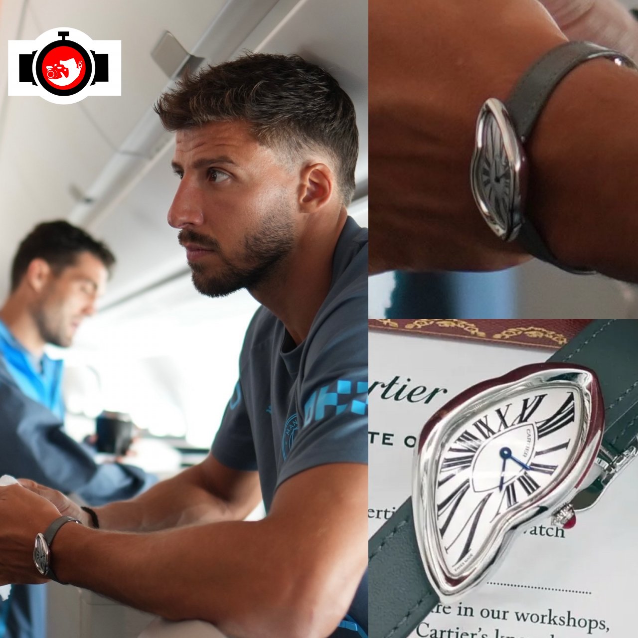 footballer Rúben Dias spotted wearing a Cartier CRWGCH0050