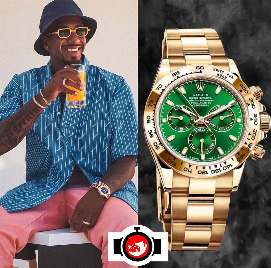footballer Jérôme Boateng spotted wearing a Rolex 116508
