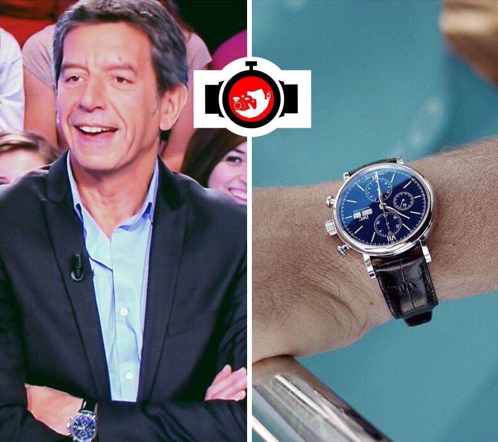 actor Michel Cymes spotted wearing a IWC 