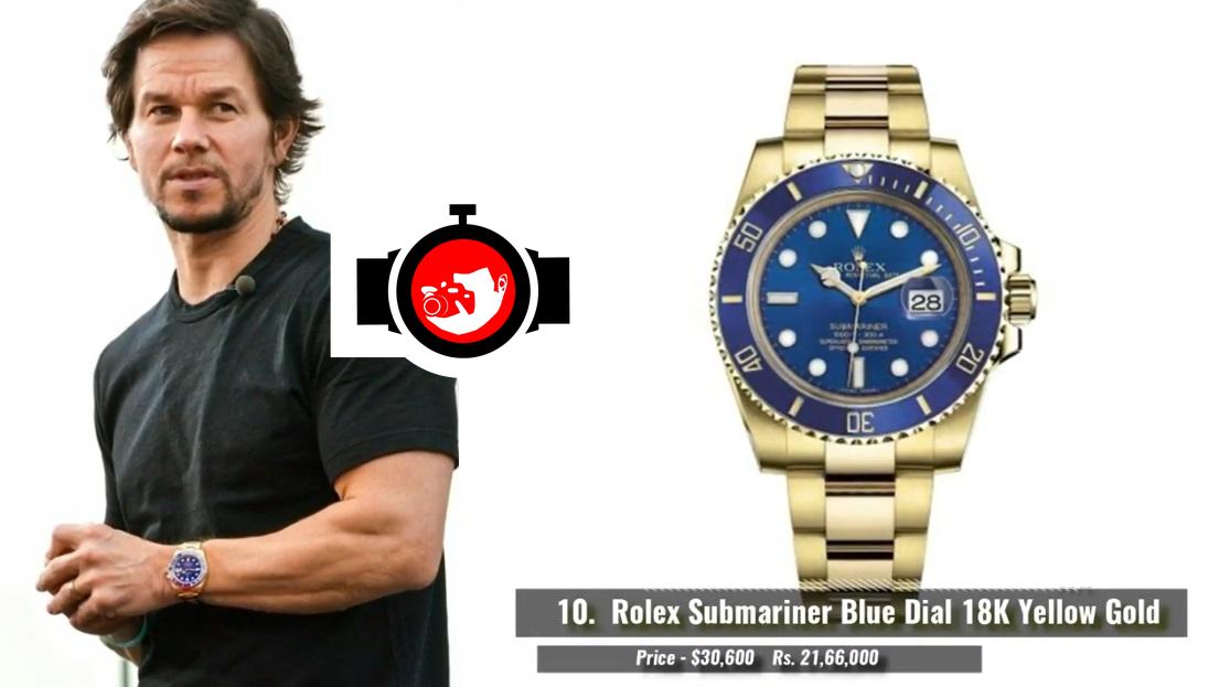 actor Mark Wahlberg spotted wearing a Rolex 