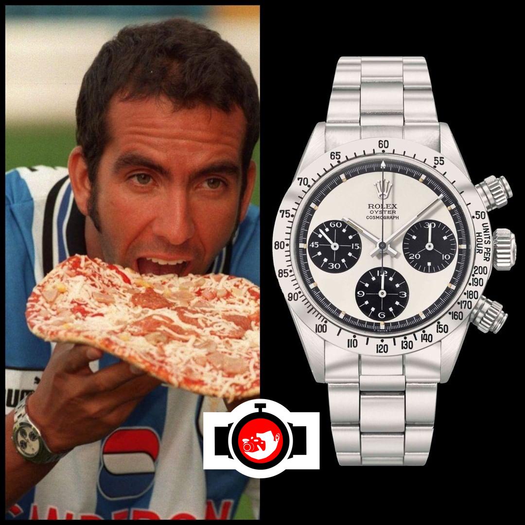 footballer Paolo di Canio spotted wearing a Rolex 6265