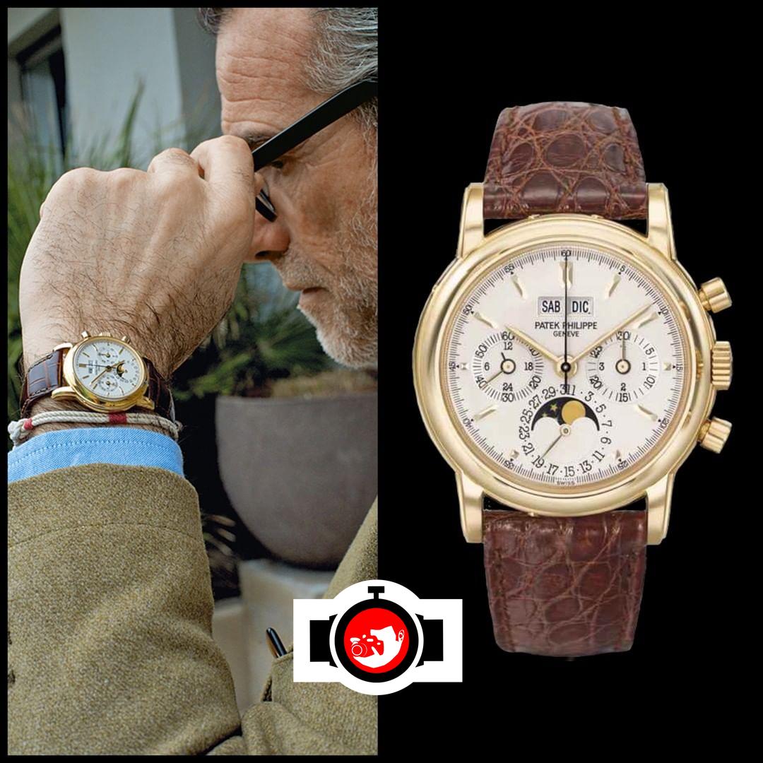business man Alessandro Squarzi spotted wearing a Patek Philippe 3970J