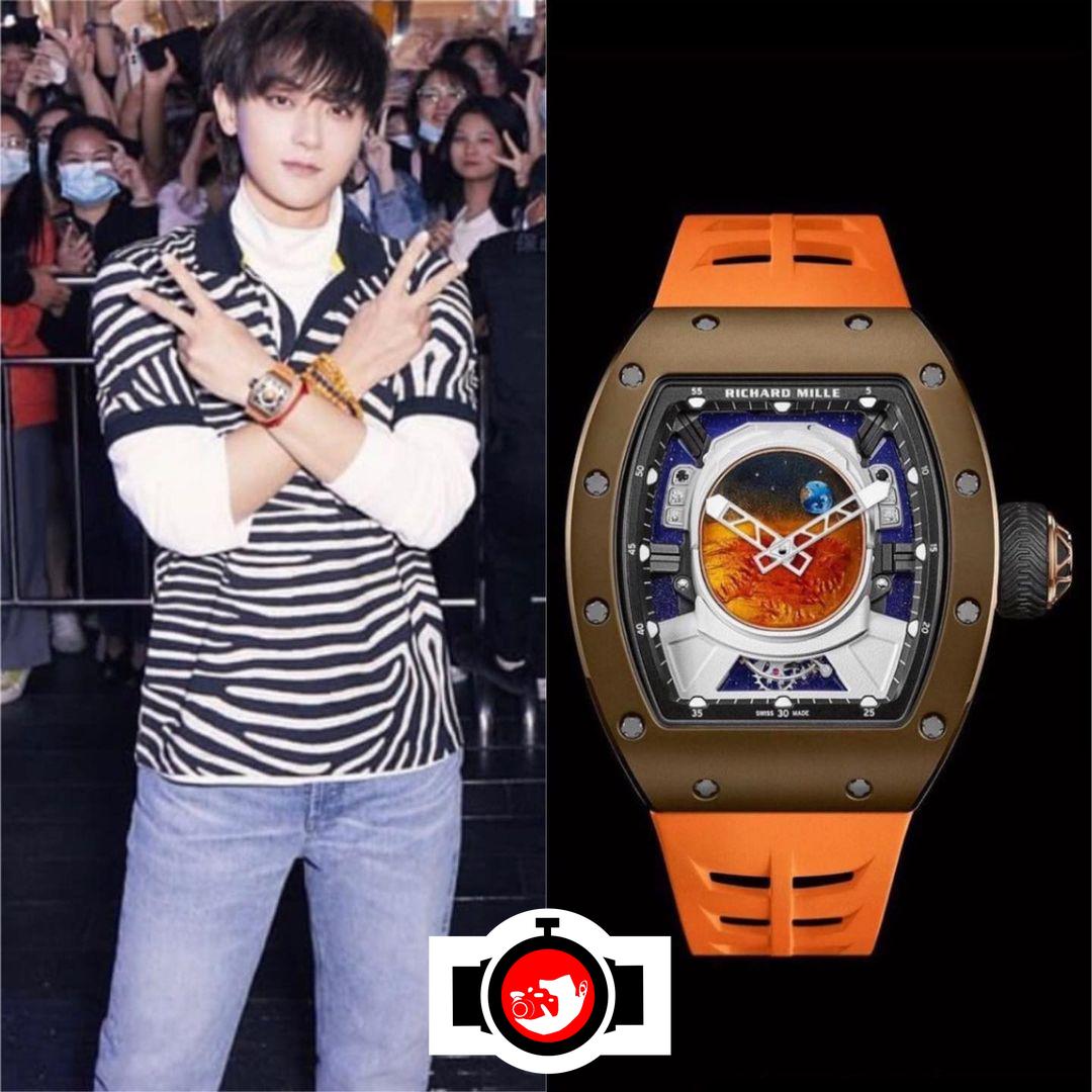 rapper Huang Zitao spotted wearing a Richard Mille RM 53-05