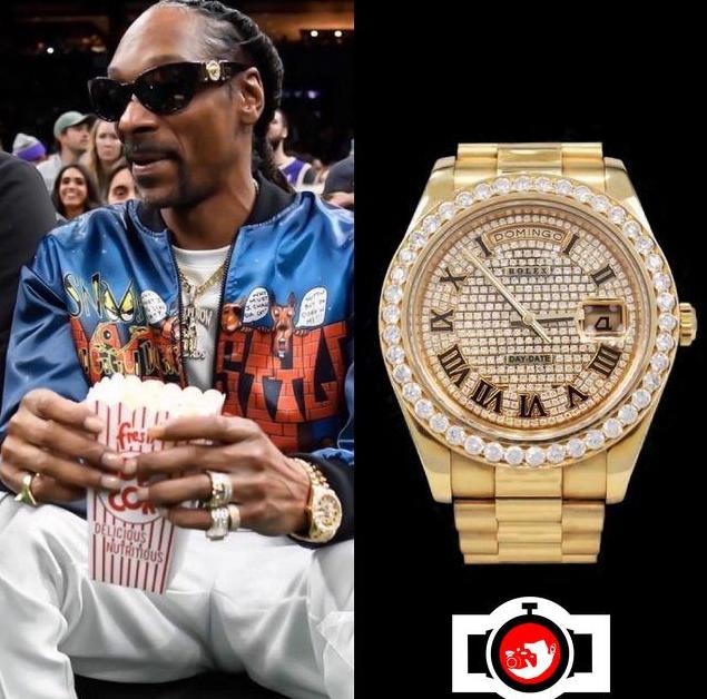 rapper Snoop Dogg spotted wearing a Rolex 
