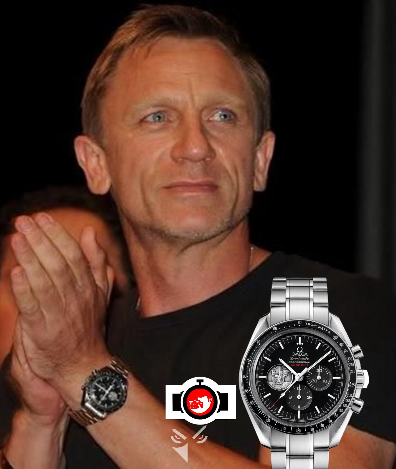 actor Daniel Craig spotted wearing a Omega 311.32.42.30.01.001