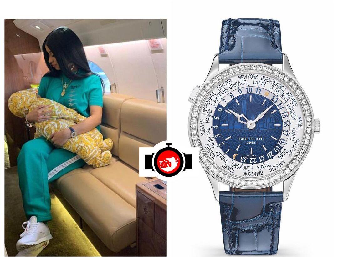 A Closer Look at Cardi B's White Gold Patek Philippe Time ‘New York Edition’