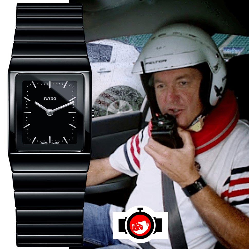 television presenter James May spotted wearing a Rado 