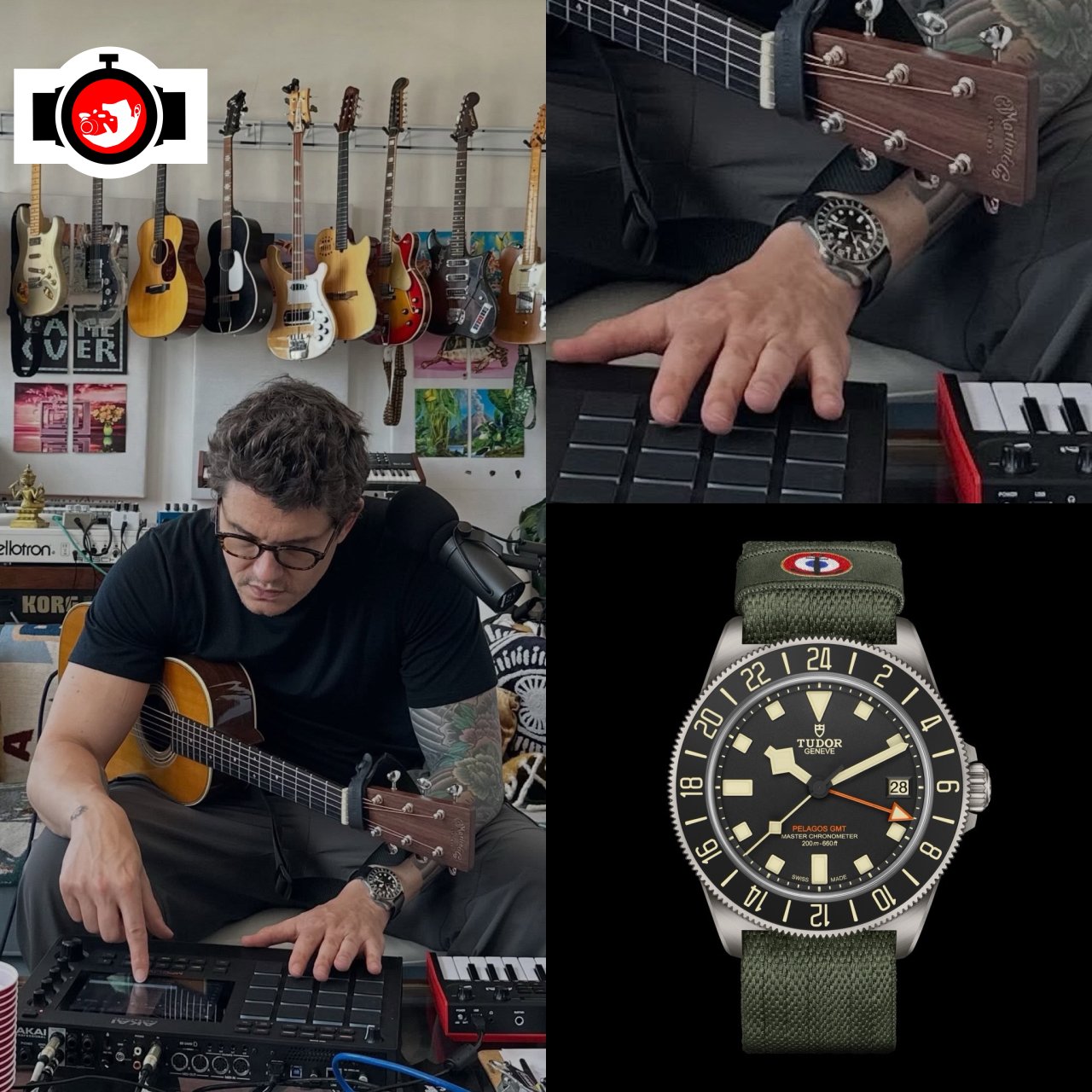 musician John Mayer spotted wearing a Tudor M2542G267NU-0002