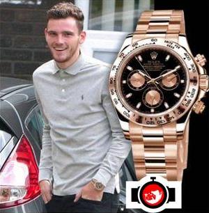 footballer Andrew Robertson spotted wearing a Rolex 