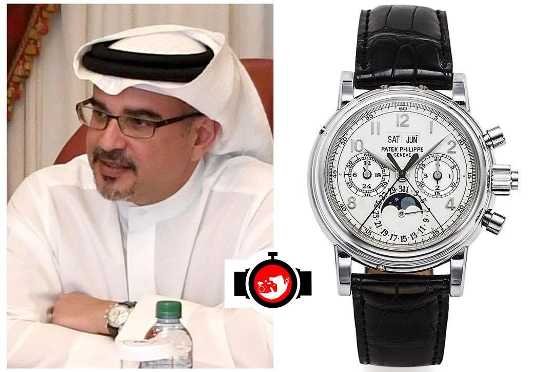 royal Salman Bin Hamad Bin Isa Al-khalifa spotted wearing a Patek Philippe 5004P
