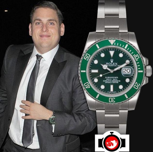 actor Jonah Hill spotted wearing a Rolex 