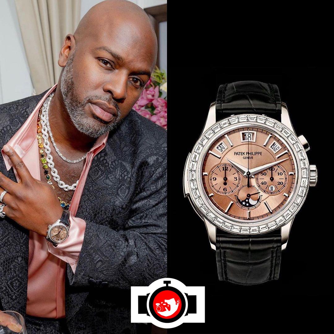 influencer Corey Gamble spotted wearing a Patek Philippe 5208-300P