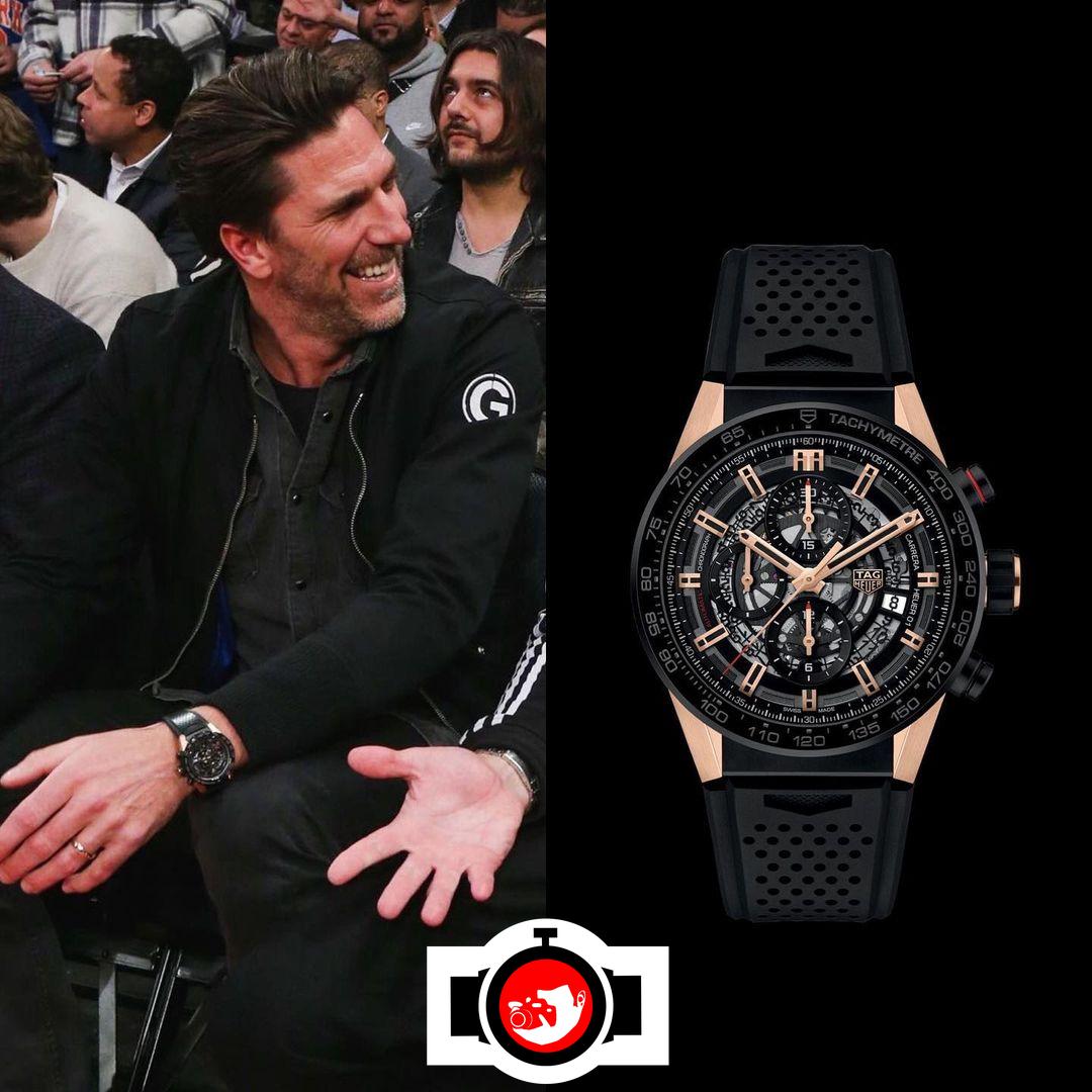 athlete Henrik Lundqvist spotted wearing a Tag Heuer 