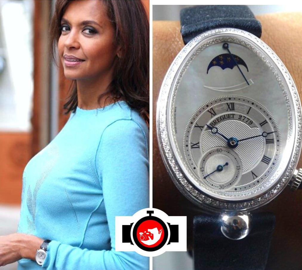 television presenter Karine Le Marchand spotted wearing a Breguet 