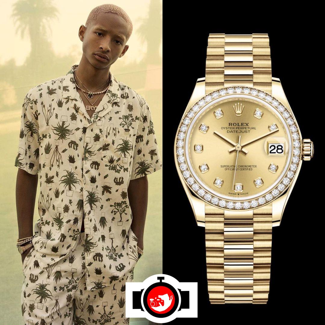 actor Jaden Smith spotted wearing a Rolex 