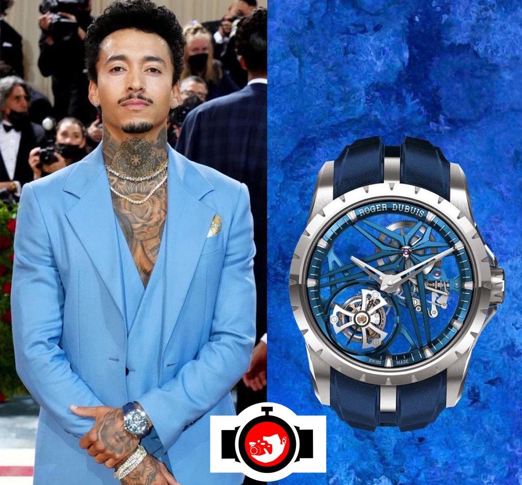 athlete Nyjah Huston spotted wearing a Roger Dubuis RDDBEX0838