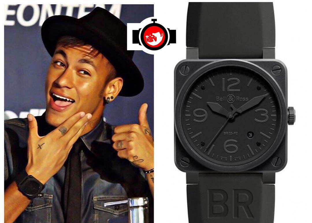 footballer Neymar Jr spotted wearing a Bell & Ross 03-92