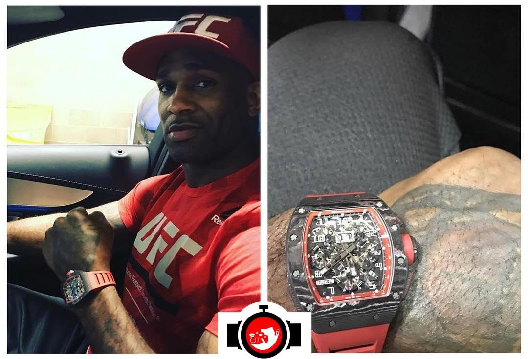 mixed martial artist Jimi Manuwas spotted wearing a Richard Mille RM11