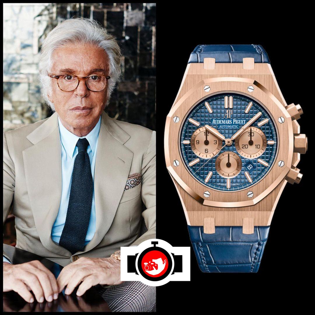 business man Giancarlo Giammetti spotted wearing a Audemars Piguet 26331OR