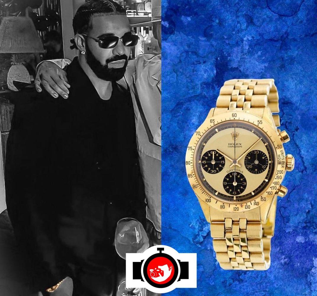 rapper Drake spotted wearing a Rolex 6239