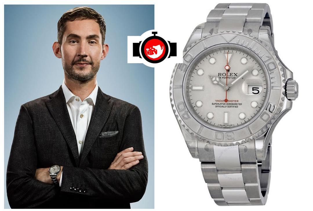 business man Kevin Systrom spotted wearing a Rolex 16622