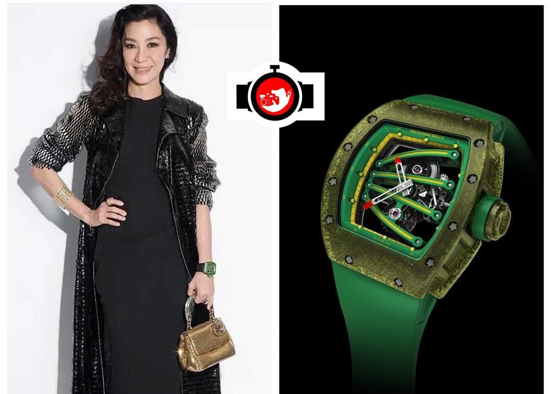 actor Michelle Yeoh spotted wearing a Richard Mille RM59-01