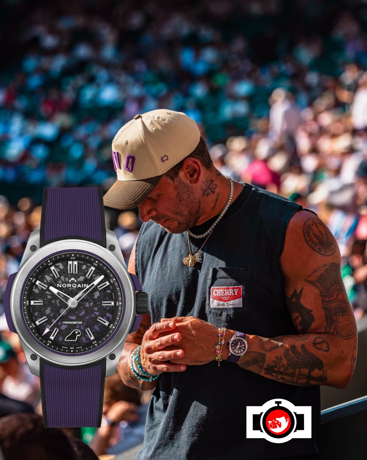 Georgios Frangulis Spotted Wearing Exclusive Norqain X Oakberry Wild One Prototype