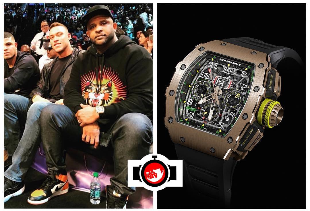 baseball player Carsten Charles CC Sabathia spotted wearing a Richard Mille RM11-03
