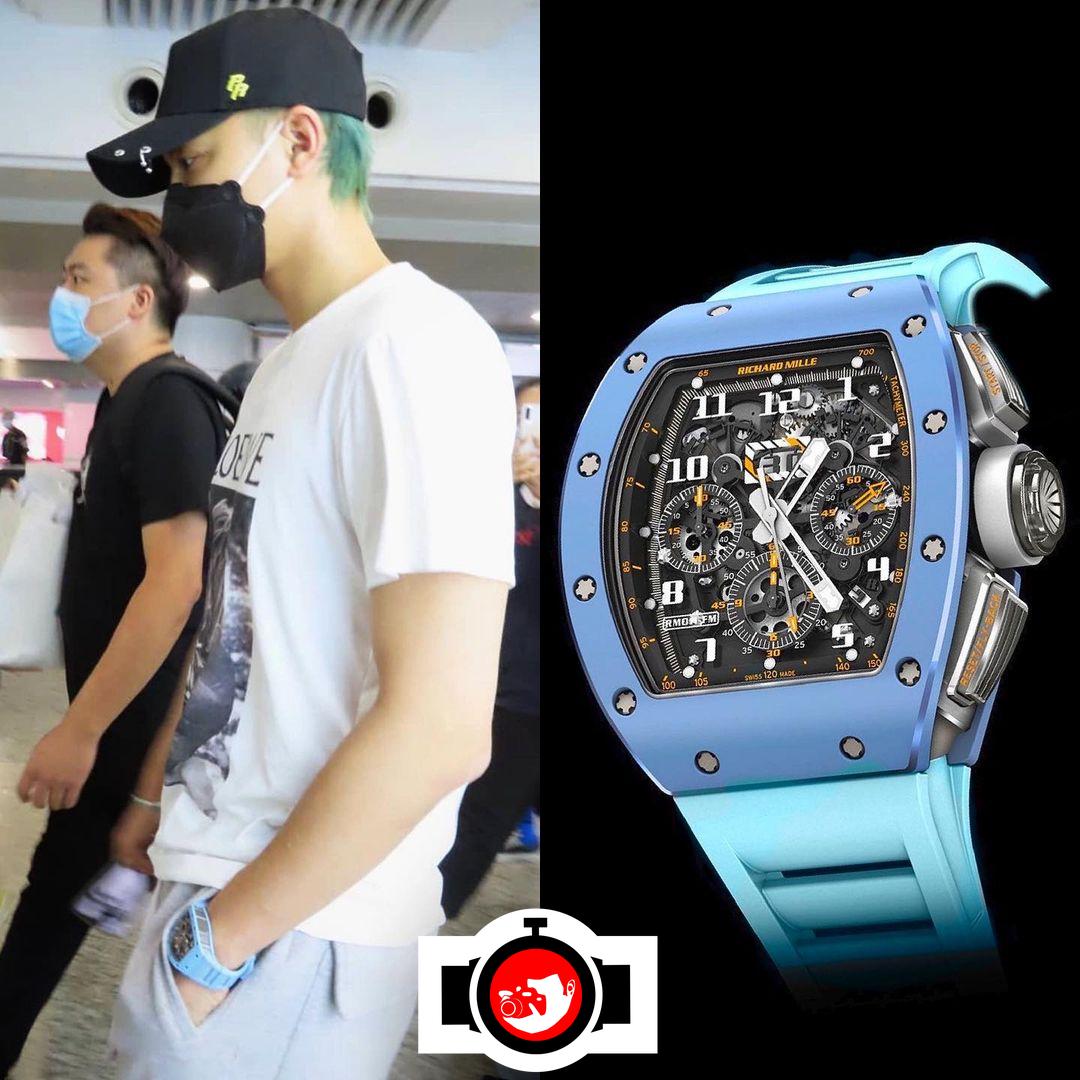 rapper Huang Zitao spotted wearing a Richard Mille RM11