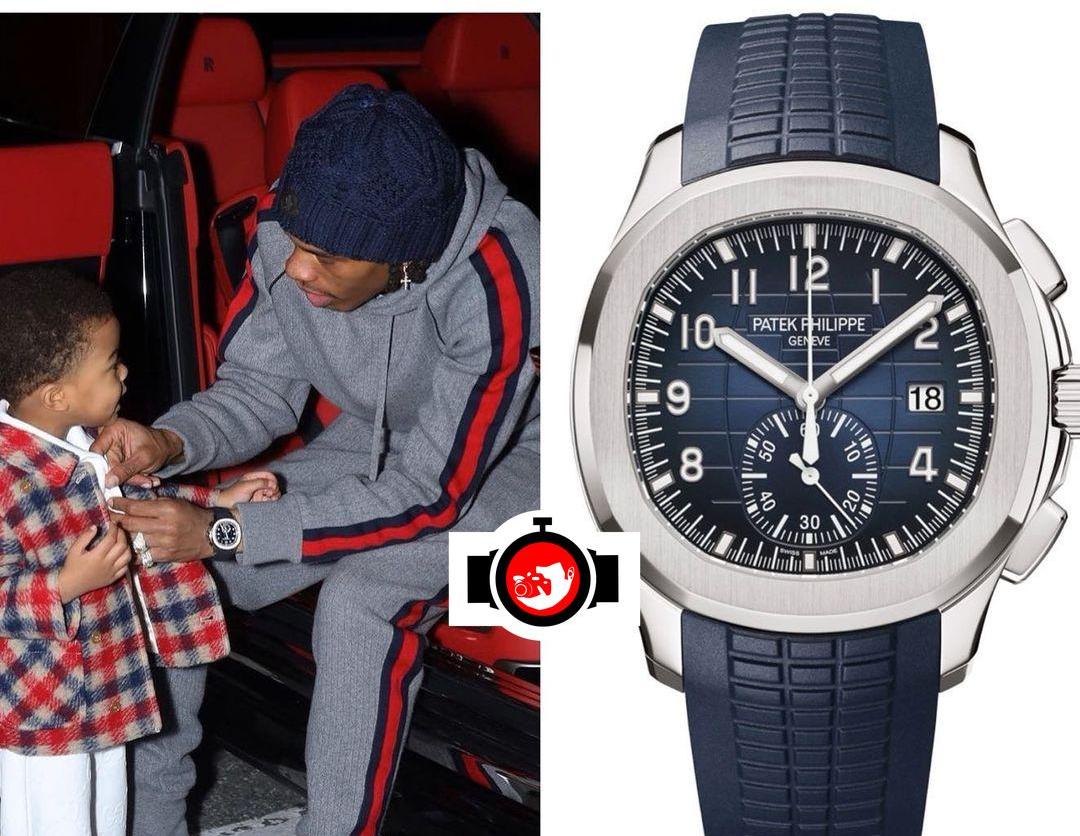 rapper Lil Baby spotted wearing a Patek Philippe 5968G