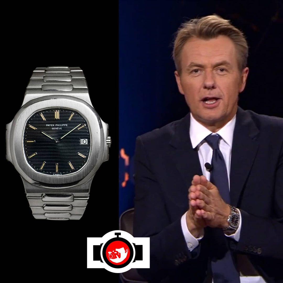television presenter Fredrik Skavland spotted wearing a Patek Philippe 3700
