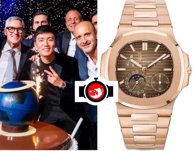 business man Steven Zhang spotted wearing a Patek Philippe 5712/1R