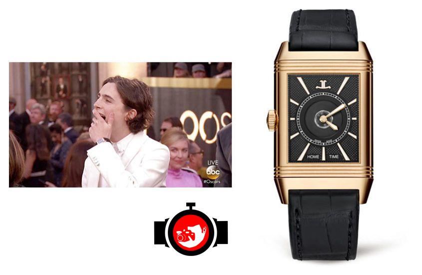 actor Timothée Chalamet spotted wearing a Jaeger LeCoultre 