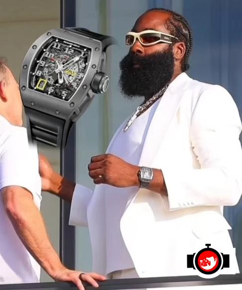 basketball player James Harden spotted wearing a Richard Mille RM 30